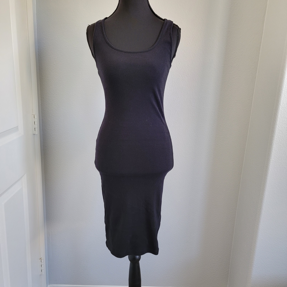 Forever 21 Black Ribbed Dress